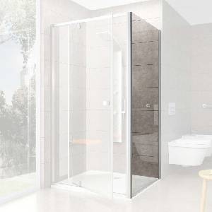 RAVAK Pivot - Душ кабина PPS-90, 87-90 см, сатенено/прозрачно стъкло 90G70U00Z1 (90G70U00Z1)