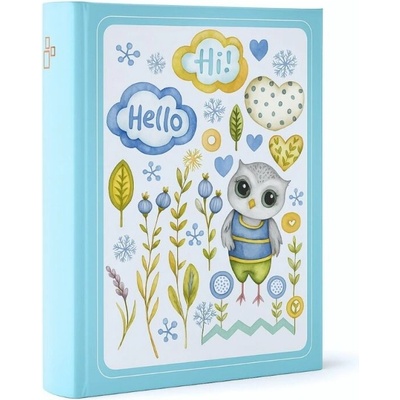 Fotoalbum Baby Owl Blue zasunovací,10x15cm/200fotek