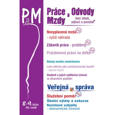 Práce a mzdy 8-9/2026