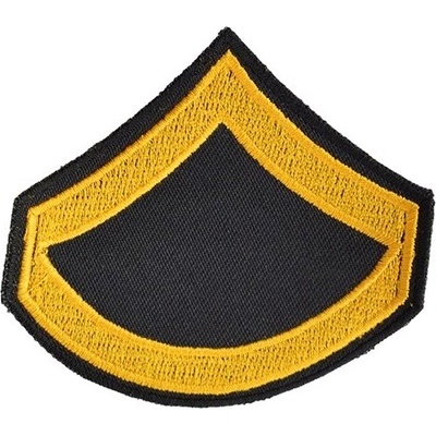 NAVYS Nášivka US hodnosť PRIVATE FIRST CLASS - ZLATÁ