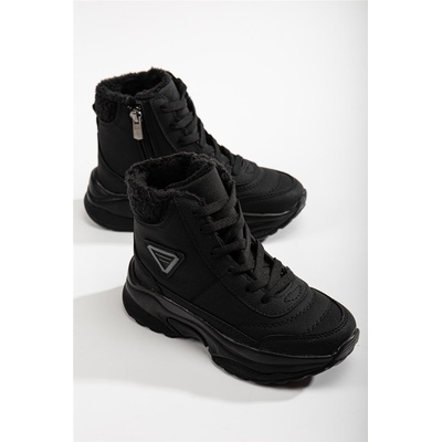 Moda Trend Детски боти за сняг с цип - Черни #365455 (365455_Черно)