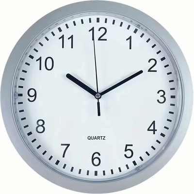 Predator Q1 Nástenné hodiny, úložné hodiny s trezorom a priestorom na šperky, strieborné 25 cm × 25 cm