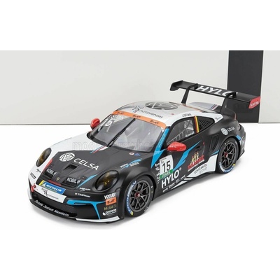 IXO MODELS PORSCHE 911 992 GT3 CUP TEAM M75 BERNHARD N 15 PORSCHE CUP OSCHERSLEBEN 2024 JANNE STIAK BLACK WHITE 1:18