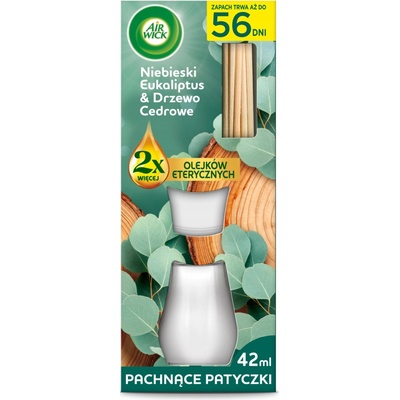 Air Wick Vonné tyčinky Modrý Eukalyptus & Cédrové Drevo 42 ml