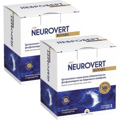 Sun Wave Pharma Neurovert Памет и концентрация, 2 х 20 флакона, Sun Wave Pharma