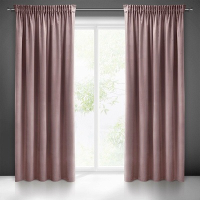 Pierre Cardin ZATEMŇOVACÍ ZÁVES NA PÁSKE PIERRE CARDIN SIBEL 140X270 CM STARORUŽOVÁ
