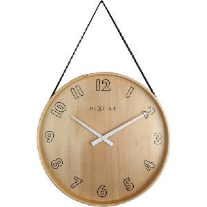 NeXtime Стенен часовник Loop голям черен (3234ZW)