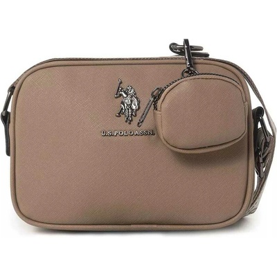 U.S. Polo Assn. dámská kabelka s klíčenkou crossbody CLASSIC hnědá