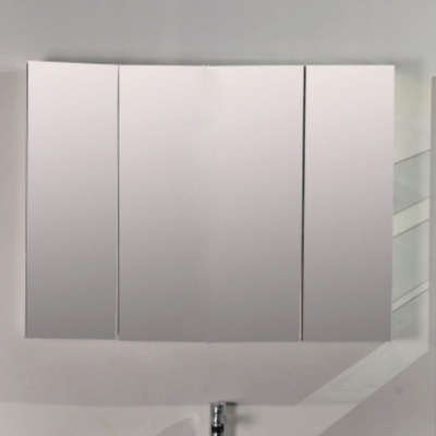 Inter Ceramic Горен огледален pvc шкаф за баня icp 105360up gray