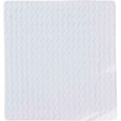 Butter Kings Бяло муселиново капитонирано покривало за легло 210x240 cm Plain Muslin - Butter Kings (MUS_001_blanket_muslin_215x240/2x90x70)