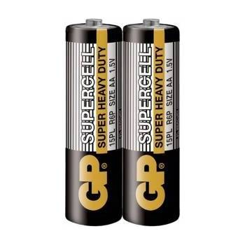 GP Batteries Цинк карбонова батерия GP R6 SUPERCELL 15PL-S2 /2 бр. в опаковка/ shrink 1.5V, GP-BM-15PL-S2