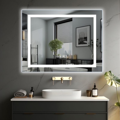 IREDA Koupelnové zrcadlo s LED osvětlením 125 x 75 cm 95799