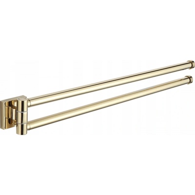 Mexen Rufo двоен въртящ се закачалка за кърпи, златен - 7050925-50 (7050925-50)