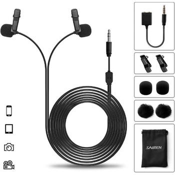 Kvalitní duální klopový Sairen D-Lav Black 6m