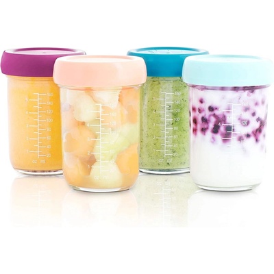 Babymoov Стъклени купички за храна Babymoov - 4 броя, 220ml (A004313)