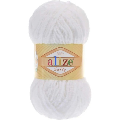 Alize Softy bílá 55