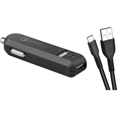 AVACOM CarMAX 2 nabíječka do auta 2x Qualcomm Quick Charge 2.0, černá barva (micro USB kabel) NACL-QC2XM-KK