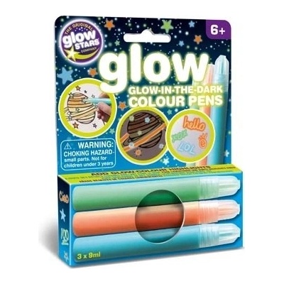 GlowStars Glow Barvy na textil 3 ks svítící ve tmě