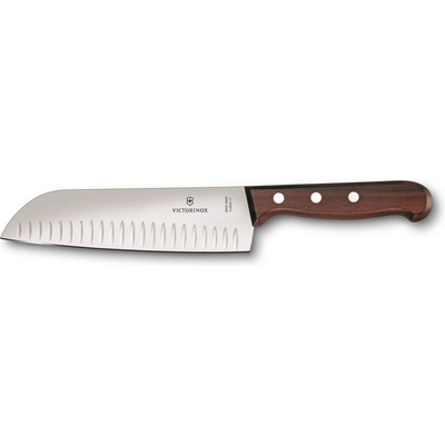 Victorinox 6.8520.17G Santoku kuchársky nôž, 17 cm drážkovaná čepeľ, darčekové balenie, drevený