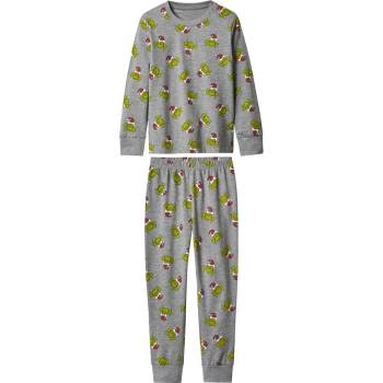 Dívčí pyžamo Grinch šedá