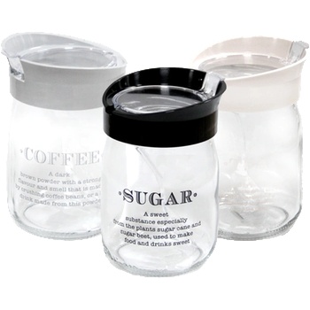 Mercanlar M-131012 / 162002-Стъклен буркан с лъжичка и декор МИКС 580cc OTTO (0154355)