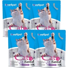 Cat Sand Levandule silikonové stelivo 4 x 3,8 l