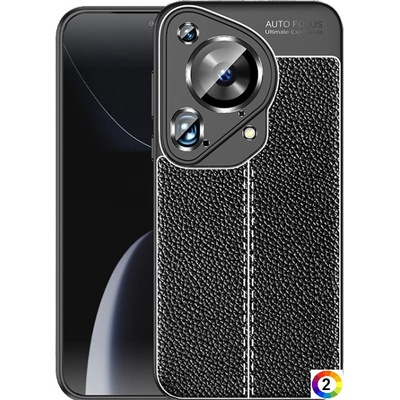 Huawei Pura 70 Ultra Удароустойчив Litchi Skin Калъф и Протектор