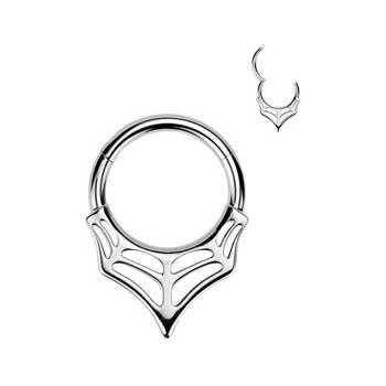 Šperky4U Ocelový kruh - helix / cartilage / septum piercing - SG123-ST