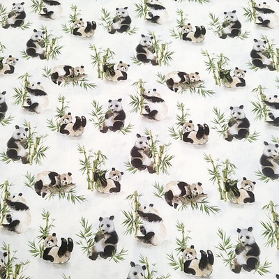 Bavlněná látka PANDA šíře 150 cm