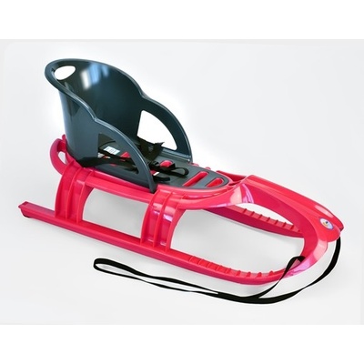 KHW Snow Tiger comfort sáňky s ohrádkou růžová