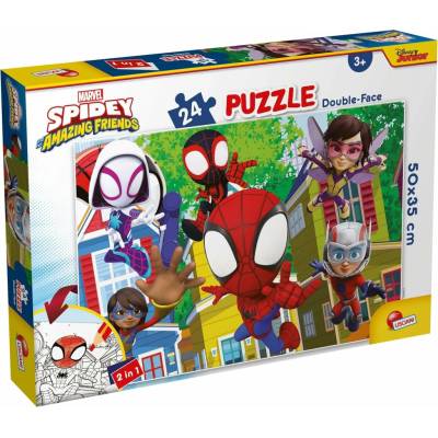 Lisciani Oboustranné Plus Spidey a jeho úžasní přátelé Tohle je tým s oma 24 dielov