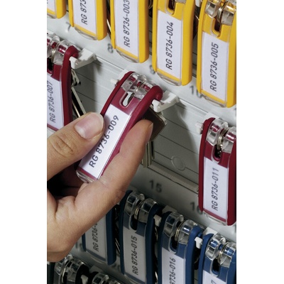 Přívěsek na klíče DURABLE KEY CLIP 12 ks červená