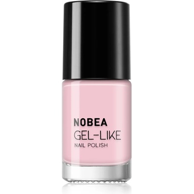 NOBEA Day-to-Day Gel-like Nail Polish лак за нокти с гел ефект цвят Baby pink #N49 6ml