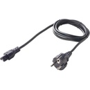 Napájecí kabely PremiumCord Kabel síťový 230V k notebooku 2m, trojlístek "Mickey Mouse", rovná zástrčka kpspu