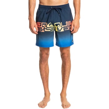 Quiksilver Бански гащета Quiksilver Word Block 17 swimming shorts - Blue (Navy Blazer)