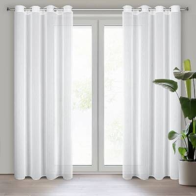 Takoy Záclona KALIA z hladké látky s přírodním vzhledem 140 x 260 cm-HF-408497 | 140 x 260 cm