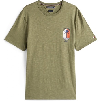Tommy Hilfiger Тениска Tommy Hilfiger Men's Palm Palm Print Breathable T-Shirt - BattleGreen PLI
