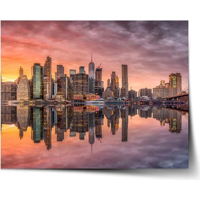 Sablio Plagát New York Západ slnka - 90x60 cm