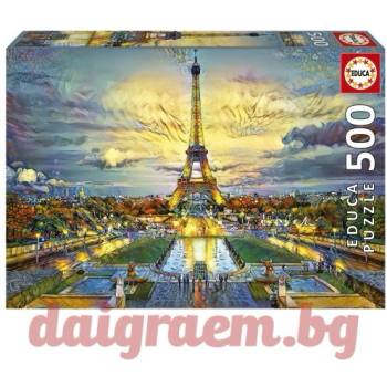 Image 1 of Educa Пъзел educa 19621 - 500 части - Айфеловата кула (edu19621)