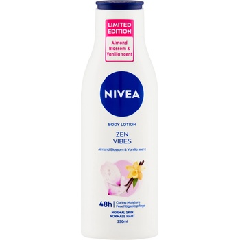 Nivea Zen Vibes hydratačné telové mlieko Almond Blossom & Vanilla 250 ml