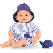 Corolle Baby Bath Marin Mon Premiere Poupon s modrýma mrkacíma očima a velrybou 30 cm