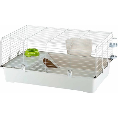 Ferplast Rabbit 100 Klietka světle šedá s výbavou 95 x 57 x 46 cm