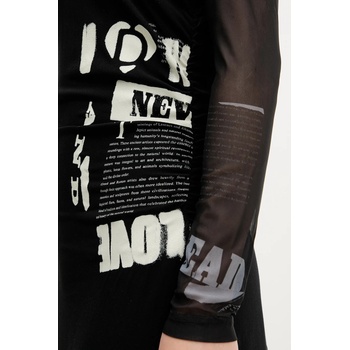 Desigual Рокля Desigual POSINEW в черно дълга разкроена 25WWVW26 (25WWVW26)