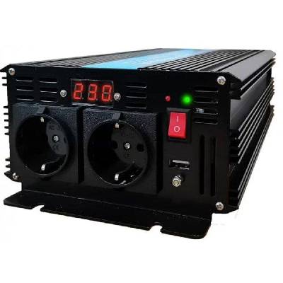 Инвертор 12/220 V DC/AC 2500/5000W Pure Sine Wave TED000392 (TED-INV-12V-2500W)