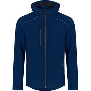 Promodoro 7850 / Мъжко трислойно софтшел яке с качулка - тъмносиньо 4xl (40785000314)