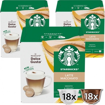 STARBUCKS Kávové kapsle Madagaskar Vanilla Latte Macchiato by NESCAFE DOLCE GUSTO 36 ks