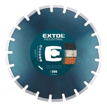 Extol Industrial kotouč diamantový na asfalt 400mm segmentový