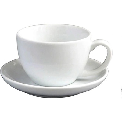 Ancap Open Large bílé cappuccino šálky + podšálky 6 x 260 ml