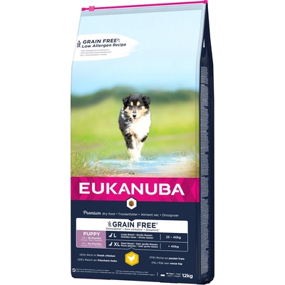 Eukanuba Grain Free Puppy Large Breed Chicken 2 x 12 kg