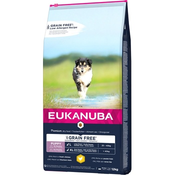 Eukanuba Grain Free Puppy Large Breed Chicken 2 x 12 kg